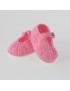 Sapatinhos crochet fucsia