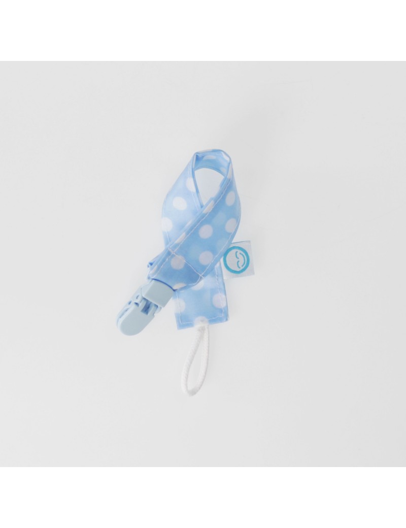 Porta-chuchas plastificado azul bolas