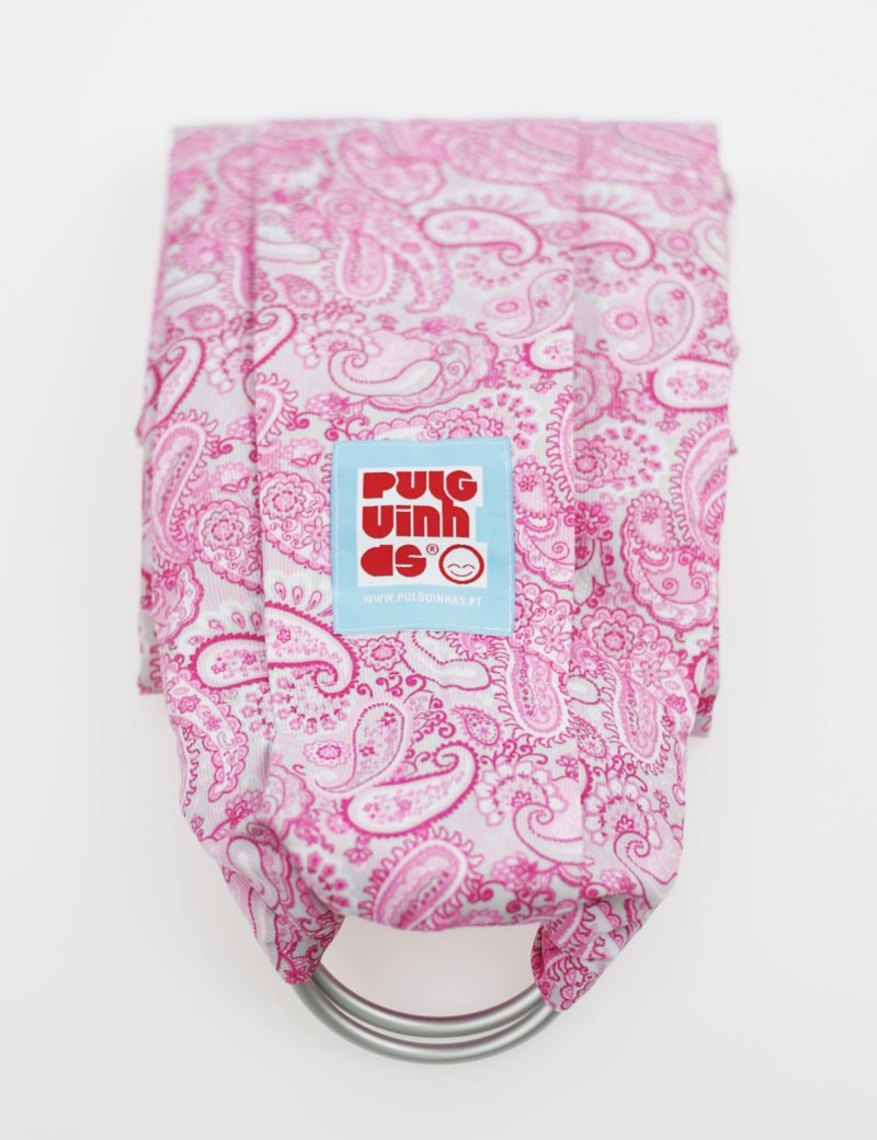 Sling Argolas cornucópias rosa