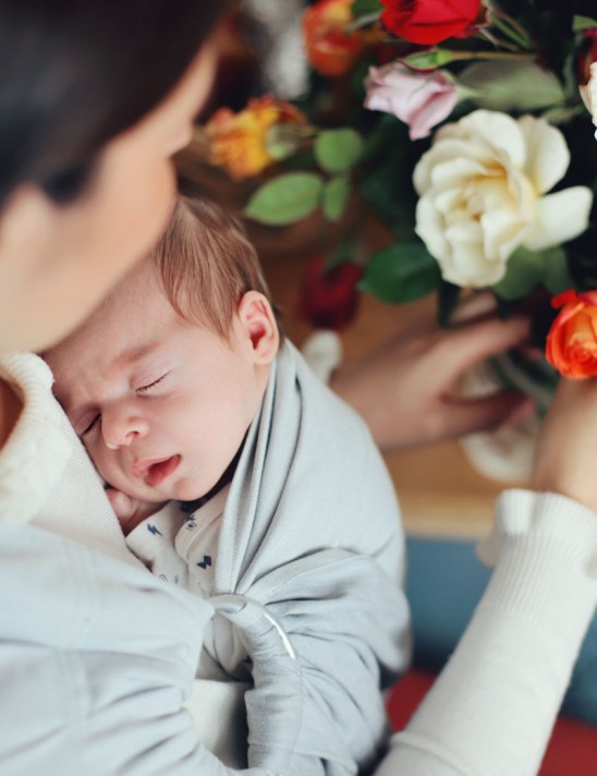 Colo rápido e seguro com o sling de argolas Pulguinhas.