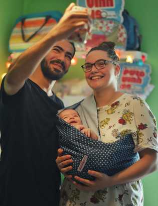 Sling  Pouch estrelas